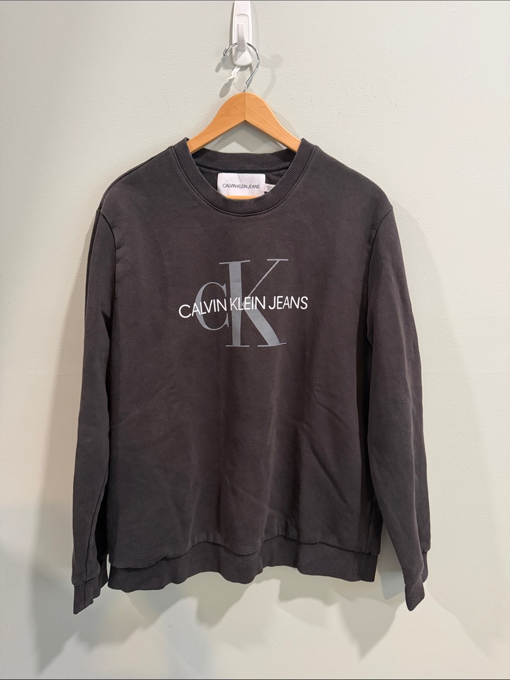 Calvin Klein Jeans Black‎ Logo Crewneck Sweatshirt xl